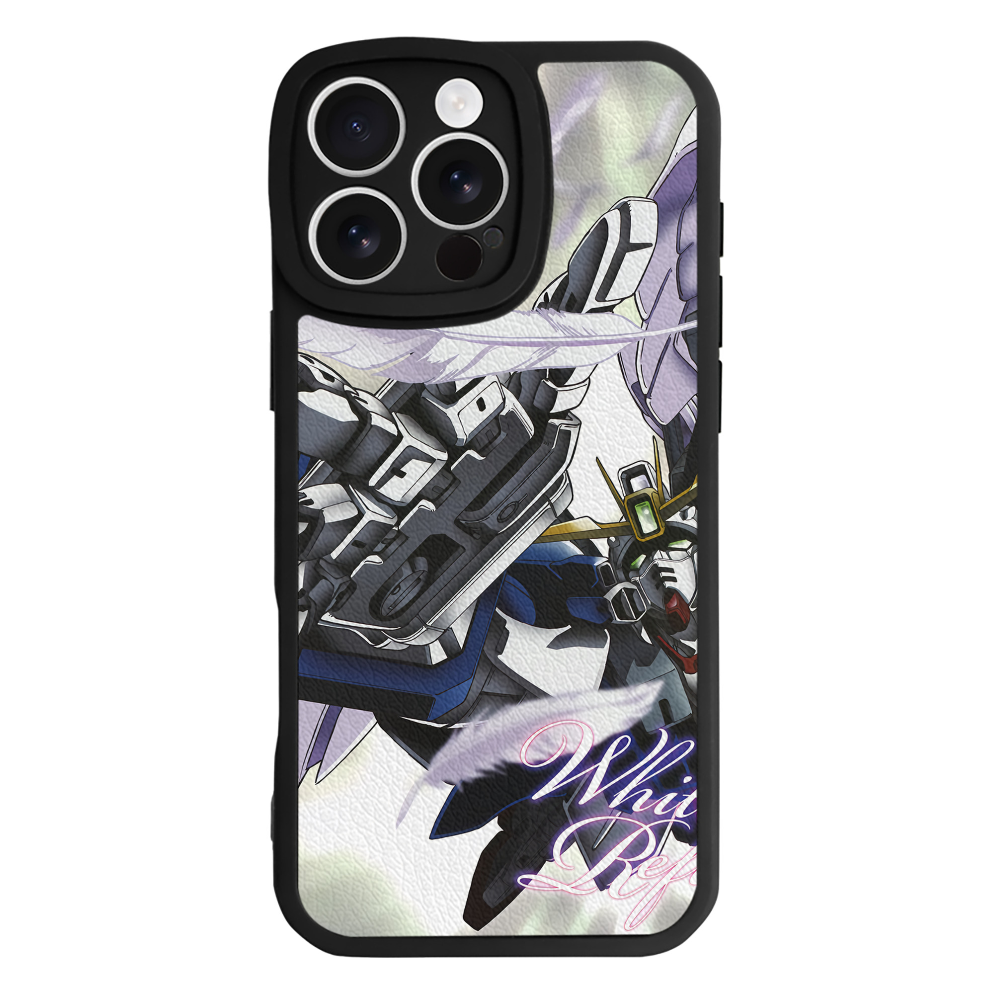 （画像用） 機動戦士ガンダム Mobile Suit Gundam 【iPhone 16シリーズ対応】シリコンスマホケース（レザー調） 材質：シリコン